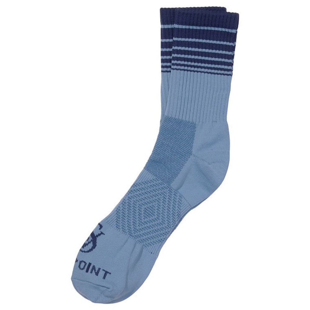 Victoria's Secret Sweat On Point Wicking Crew Socks Faded Denim One Size NEW